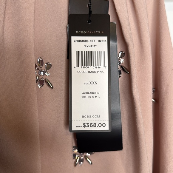 NEW BCBGMaxazria Lynzie Dress in Bare Pink - XXS‎ - Picture 7 of 14